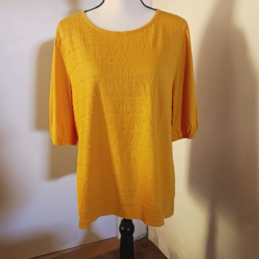NWT Talbots gauze look top